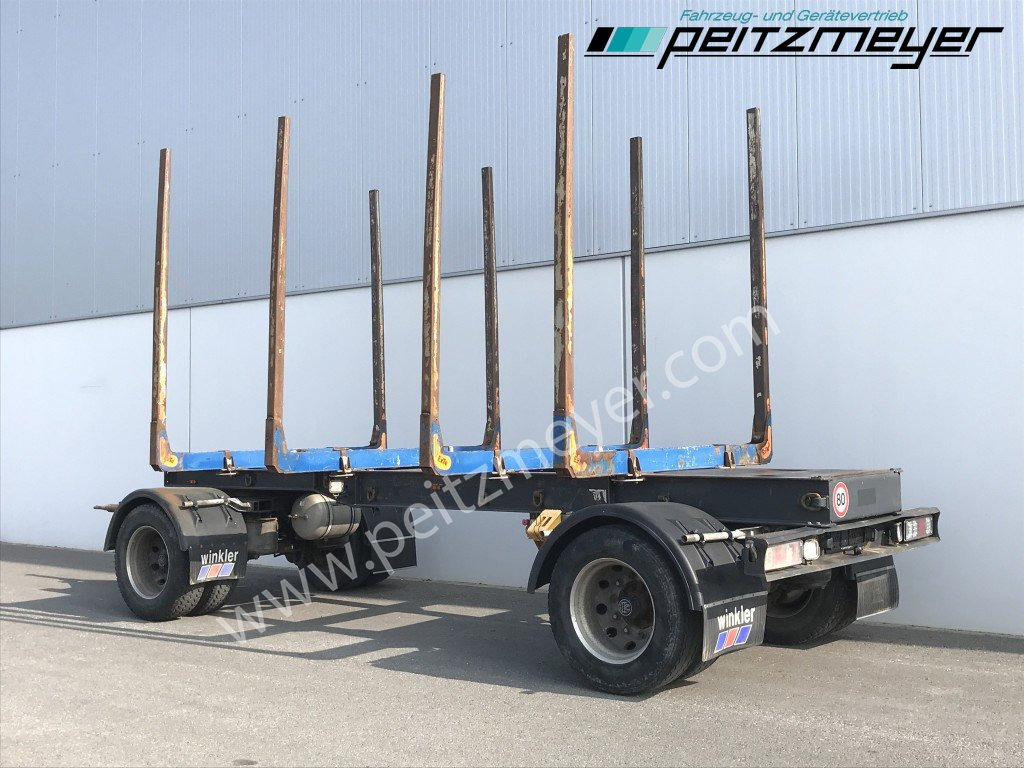 Krämer Kurzholzanhänger 20 t. Holzanhänger 4 Paar Exte Stahlrungen, Alcoa Alufelgen - Log trailer: picture 2 Krämer Kurzholzanhänger 20 t. Holzanhänger 4 Paar Exte Stahlrungen, Alcoa Alufelgen - Log trailer: picture 2