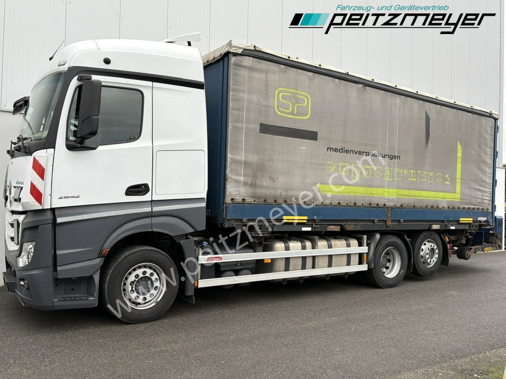 MERCEDES-BENZ Actros 2542 LL BDF Pritsche + Mitnahmestapler komplett - Curtain side truck: picture 1 MERCEDES-BENZ Actros 2542 LL BDF Pritsche + Mitnahmestapler komplett - Curtain side truck: picture 1