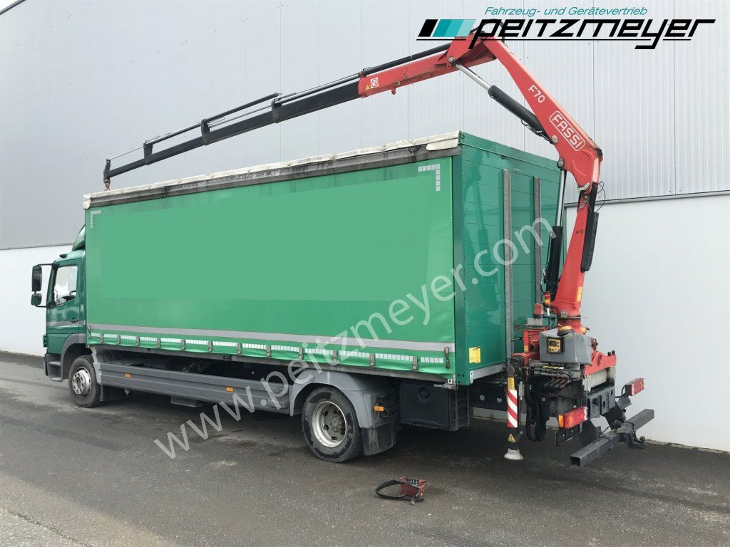 MERCEDES-BENZ Atego 1224 L Pritsche m. Heckkran Funk 4 x hydraulisch - Curtain side truck, Crane truck: picture 3 MERCEDES-BENZ Atego 1224 L Pritsche m. Heckkran Funk 4 x hydraulisch - Curtain side truck, Crane truck: picture 3