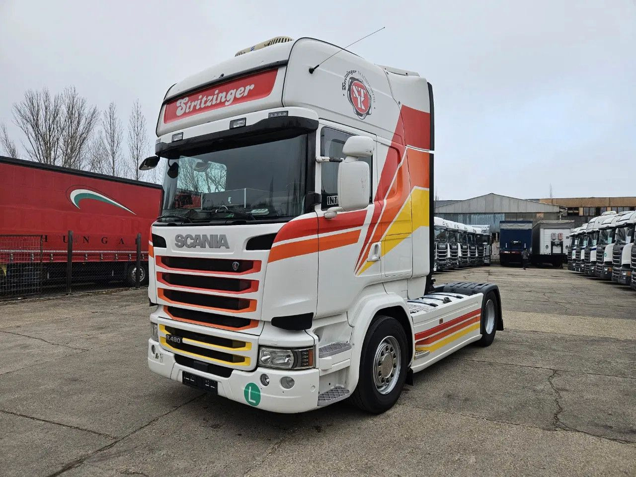 Scania R490 TopLine, Full Spoiler, New G2V2 Tachograph - Tractor truck: picture 1 Scania R490 TopLine, Full Spoiler, New G2V2 Tachograph - Tractor truck: picture 1