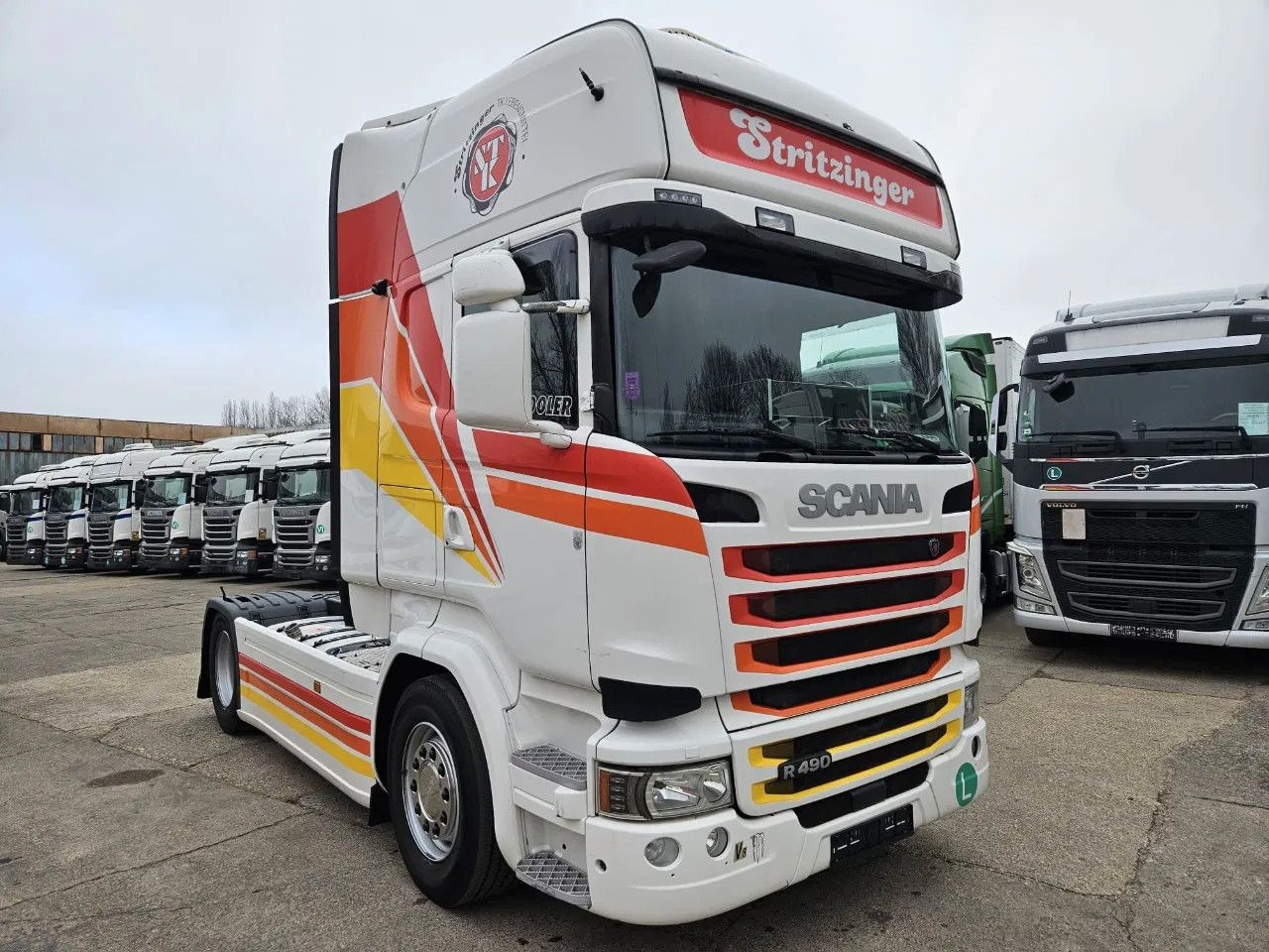 Scania R490 TopLine, Full Spoiler, New G2V2 Tachograph - Tractor truck: picture 2 Scania R490 TopLine, Full Spoiler, New G2V2 Tachograph - Tractor truck: picture 2