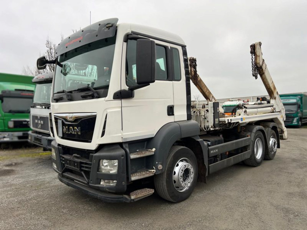 MAN TG-S Absetzkipper 26.440 BL 6x2 Meiller Funk - Skip loader truck: picture 1 MAN TG-S Absetzkipper 26.440 BL 6x2 Meiller Funk - Skip loader truck: picture 1