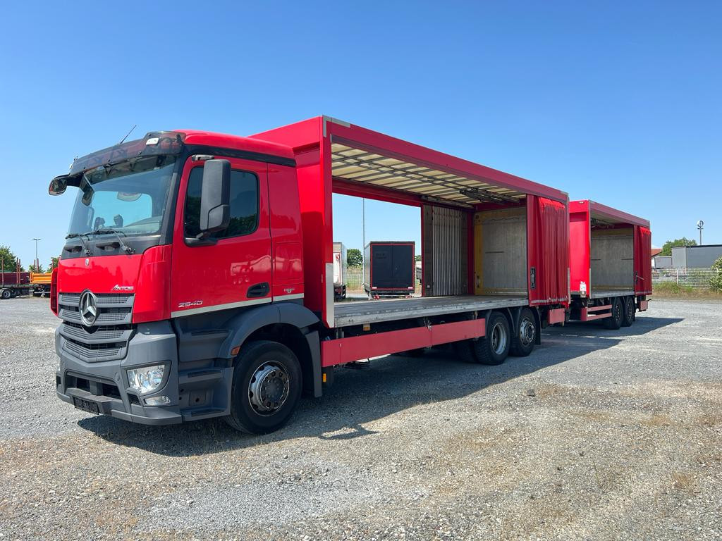 Curtain side truck MERCEDES-BENZ Antos 2540 L 6x2 Pritsche LBW Coca Cola Getränke 8,6m: picture 11
