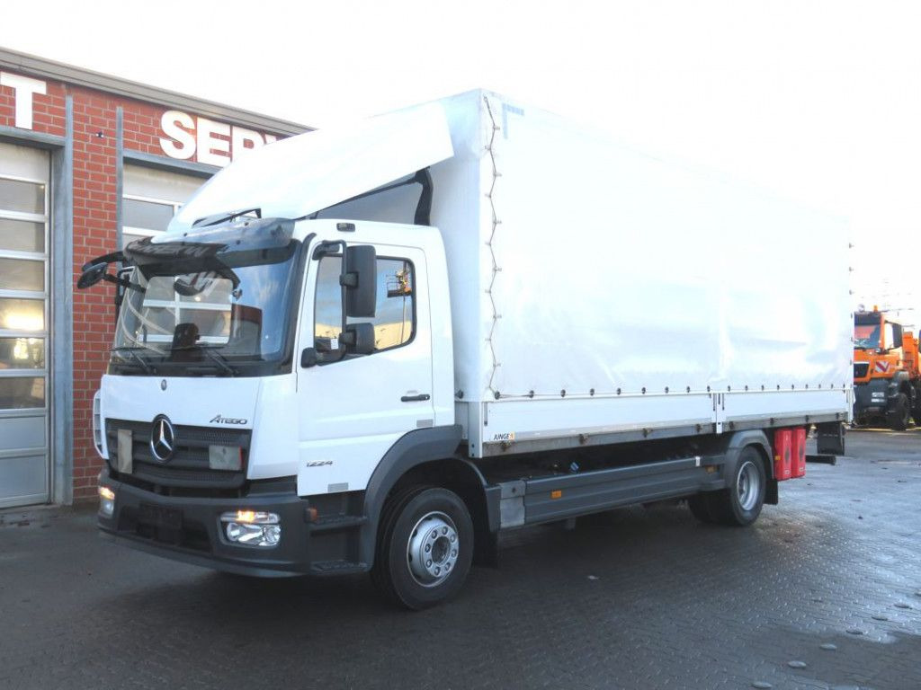 Mercedes-Benz Atego 1224 L Pritsche LBW LBW 1.5to - Curtain side truck: picture 1 Mercedes-Benz Atego 1224 L Pritsche LBW LBW 1.5to - Curtain side truck: picture 1