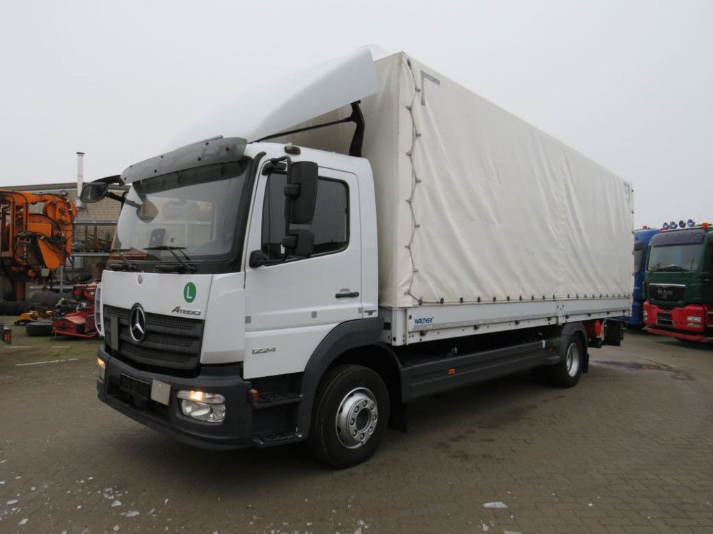 Mercedes-Benz Atego 1224 L Pritsche LBW LBW 1.5to - Curtain side truck: picture 1 Mercedes-Benz Atego 1224 L Pritsche LBW LBW 1.5to - Curtain side truck: picture 1