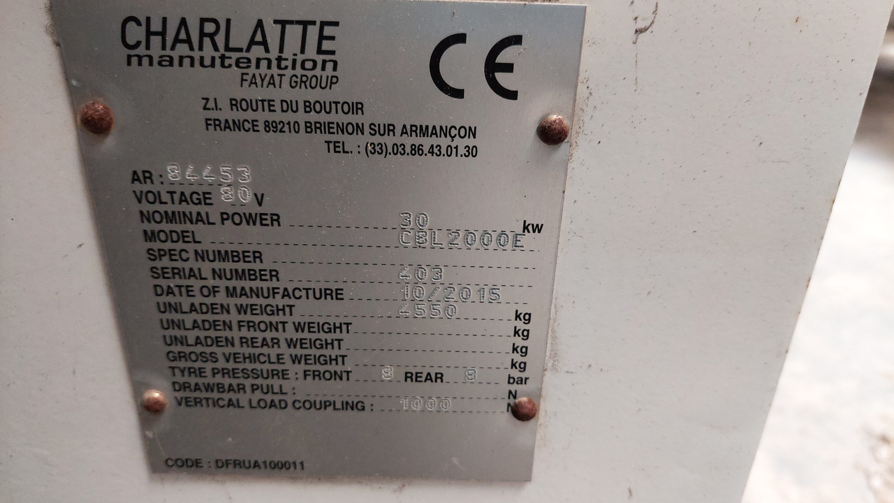 CBL2000E belt loader Charlatte - Belt loader: picture 2 CBL2000E belt loader Charlatte - Belt loader: picture 2