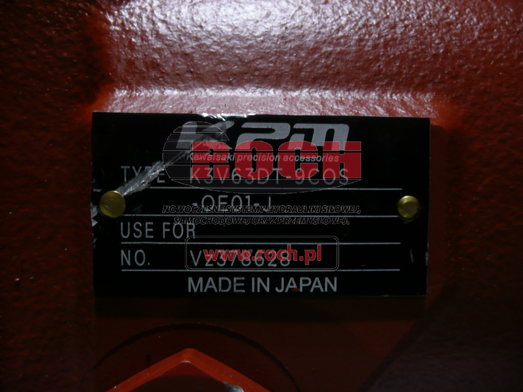 KAWASAKI K3V63DT-9C0S-0E01-J VZ378628 - Hydraulic pump: picture 2 KAWASAKI K3V63DT-9C0S-0E01-J VZ378628 - Hydraulic pump: picture 2
