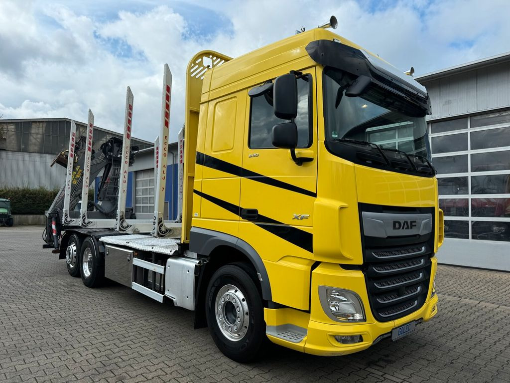 Logging truck, Crane truck DAF XF 530 6x2 Holztransport Kran PENZ 15Z9.50 *Anh.: picture 1