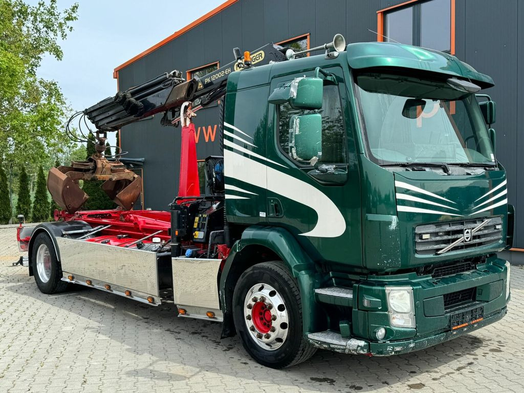 Hook lift truck, Crane truck Volvo FL290 4x2 Abrollkipper Kran PALFINGER bis 12 m: picture 1