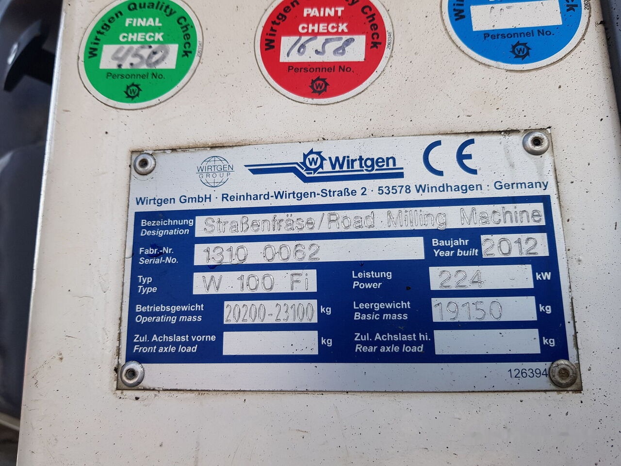 Wirtgen w100Fi - Cold planer: picture 5 Wirtgen w100Fi - Cold planer: picture 5