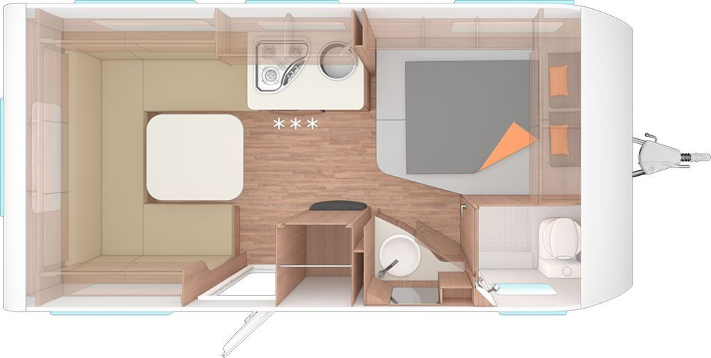 Weinsberg CaraOne 450 FU Dachklima/Markise - Caravan: picture 2 Weinsberg CaraOne 450 FU Dachklima/Markise - Caravan: picture 2