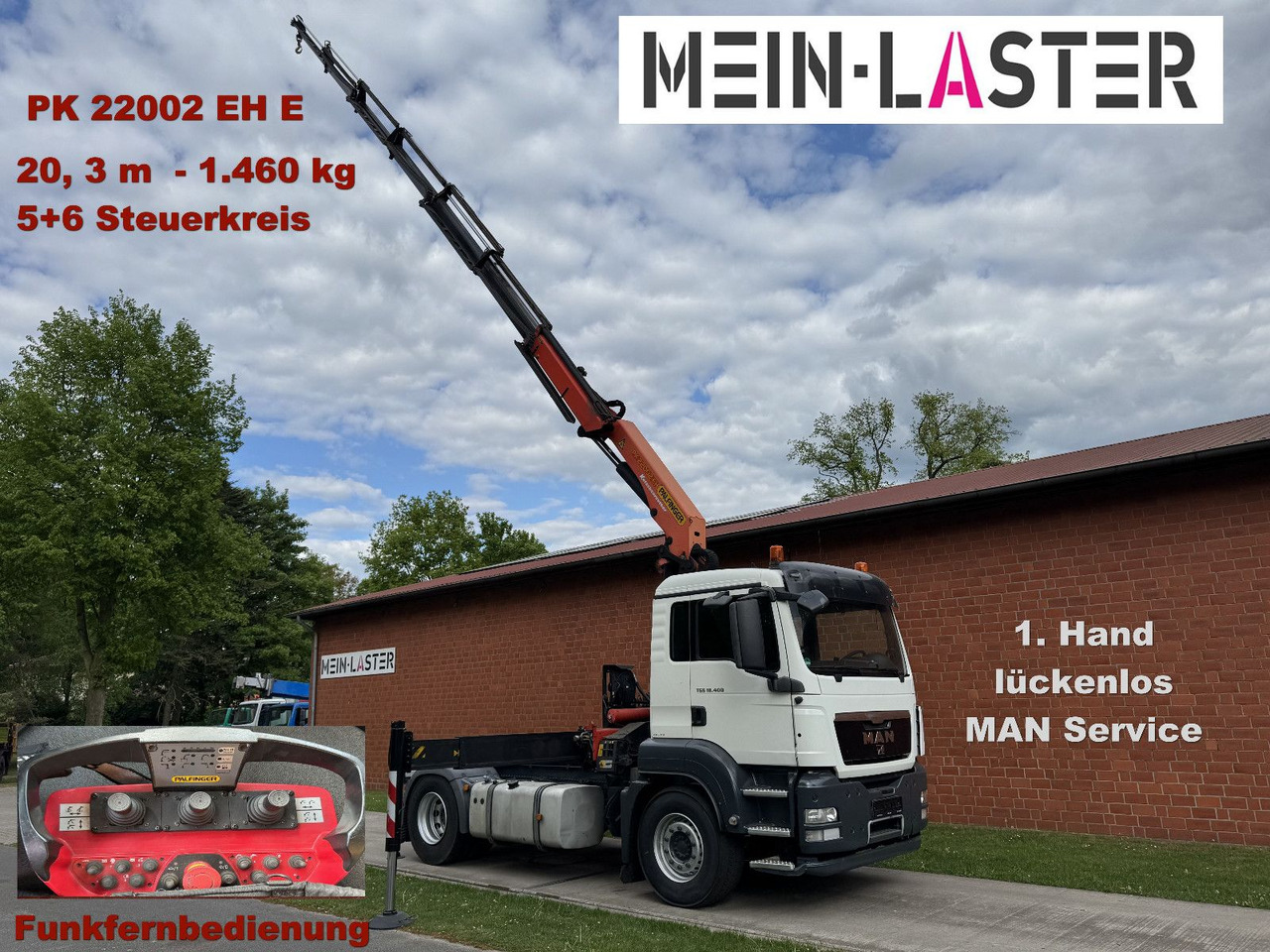 MAN TGS 18.400 PK 22002-E 20 m- 5.550kg + 5/6 Steuer - Crane truck: picture 1 MAN TGS 18.400 PK 22002-E 20 m- 5.550kg + 5/6 Steuer - Crane truck: picture 1