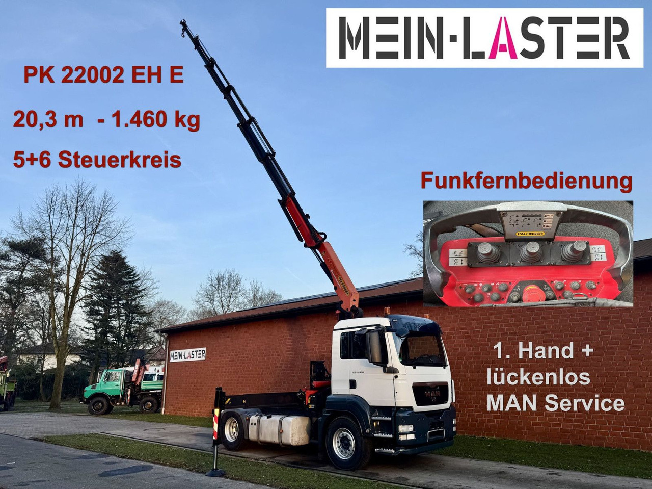 MAN TGS 18.400 PK 22002-E Kran 20 m- 5/6 Steuerk.-FB - Tractor truck: picture 1 MAN TGS 18.400 PK 22002-E Kran 20 m- 5/6 Steuerk.-FB - Tractor truck: picture 1