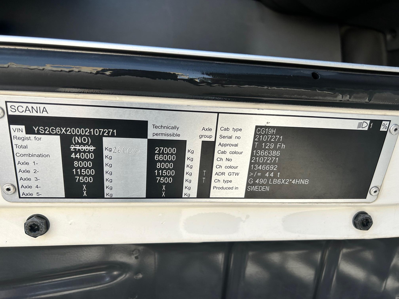 Refrigerator truck SCANIA G490: picture 27 Refrigerator truck SCANIA G490: picture 27