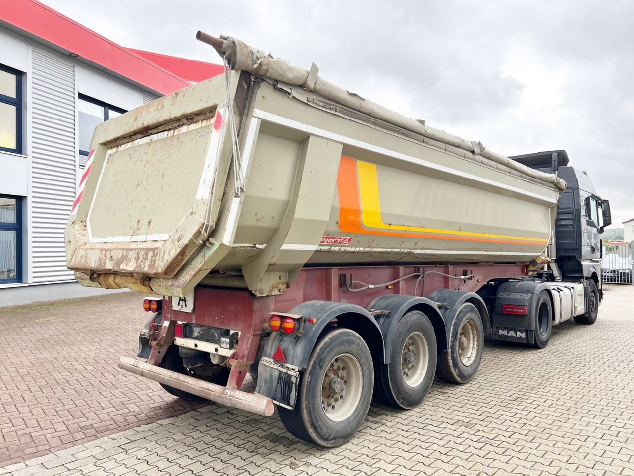 Tipper semi-trailer Langendorf SKS-HS 24/28 SKS-HS 24/28, Stahlmulde ca. 24m³, Liftachse: picture 6