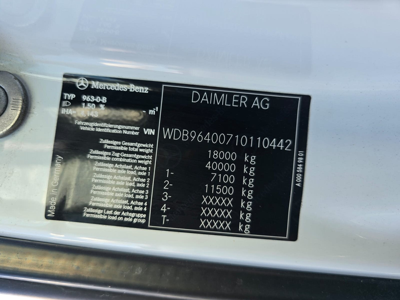 Mercedes-Benz Arocs 1827/30 A 4x4 Arocs 1827/30 A 4x4, mehrfach vorhanden! - Cab chassis truck: picture 4 Mercedes-Benz Arocs 1827/30 A 4x4 Arocs 1827/30 A 4x4, mehrfach vorhanden! - Cab chassis truck: picture 4