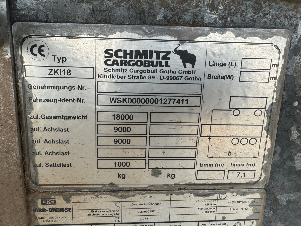Schmitz Cargobull ZKI 18-4.9 ZKI 18-4.9, Stahlbordwände ca. 10m³, Rahmen Verzinkt - Tipper trailer: picture 3 Schmitz Cargobull ZKI 18-4.9 ZKI 18-4.9, Stahlbordwände ca. 10m³, Rahmen Verzinkt - Tipper trailer: picture 3