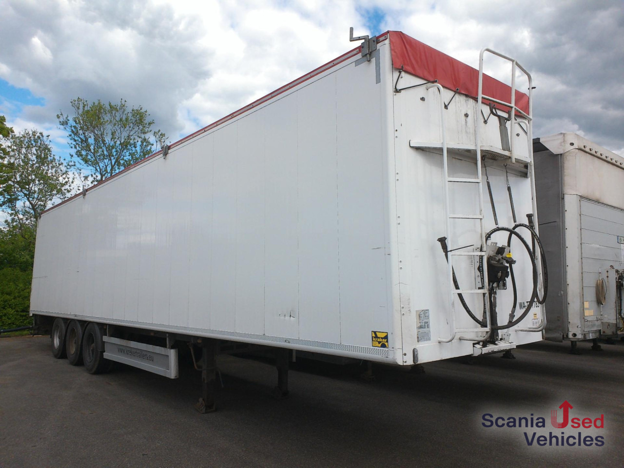 KRAKER CF-200 Schubboden Liftachse Rollplane - Walking floor semi-trailer: picture 1 KRAKER CF-200 Schubboden Liftachse Rollplane - Walking floor semi-trailer: picture 1