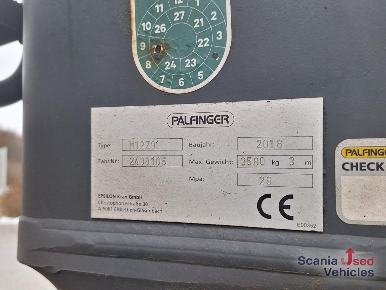 SCANIA R 580 B6x4NB+Epsilon M12 Z - Logging truck, Crane truck: picture 3 SCANIA R 580 B6x4NB+Epsilon M12 Z - Logging truck, Crane truck: picture 3