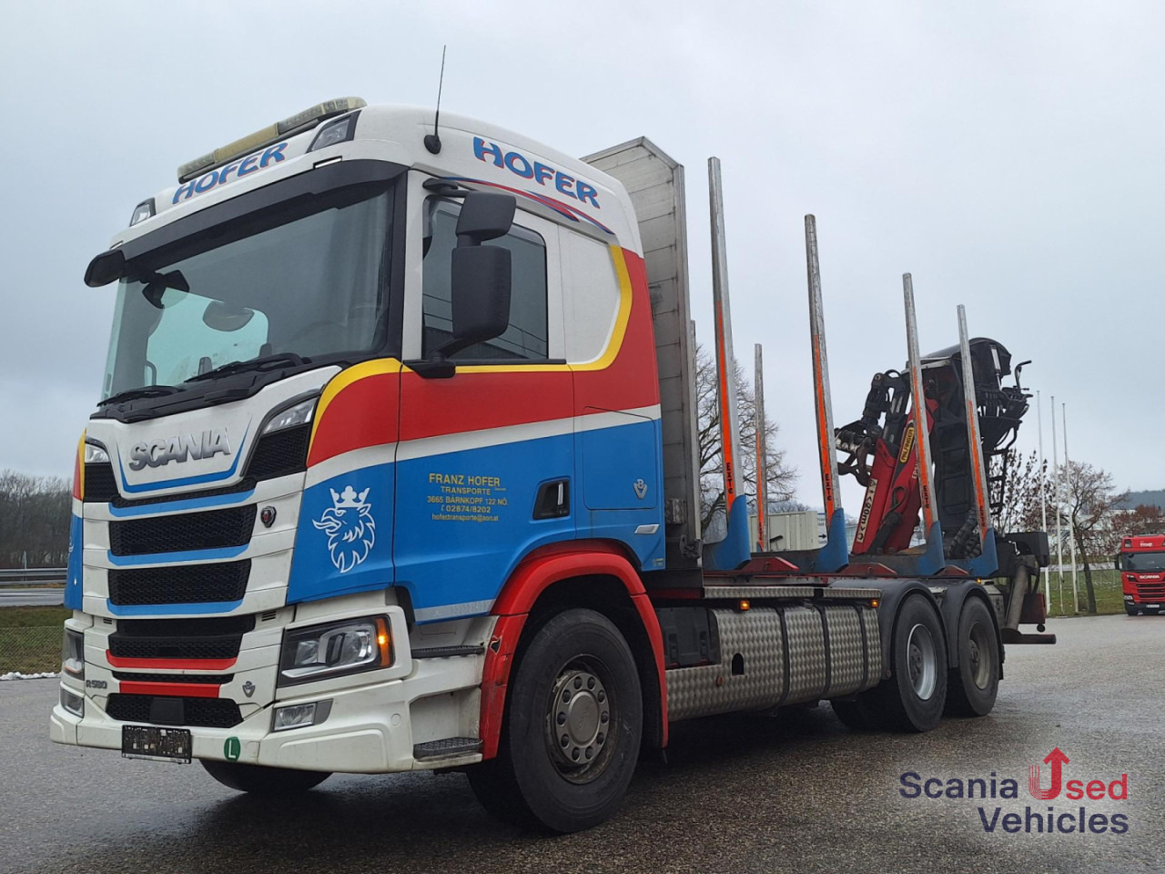 SCANIA R 580 B6x4NB+Epsilon M12 Z - Logging truck, Crane truck: picture 1 SCANIA R 580 B6x4NB+Epsilon M12 Z - Logging truck, Crane truck: picture 1