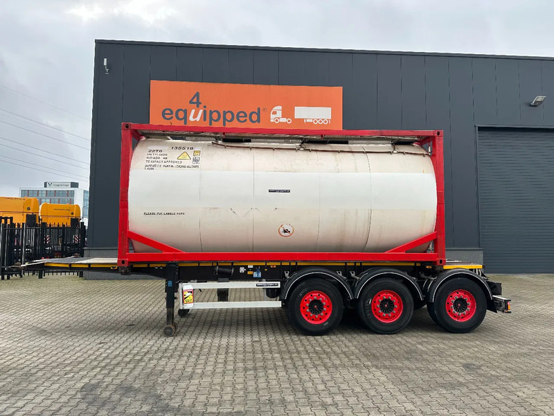 Burg 20FT ADR (EX/II, EX/III, FL, AT) Chassis + Tankcontainer 26.000L /3 baffels - Tanker semi-trailer: picture 2 Burg 20FT ADR (EX/II, EX/III, FL, AT) Chassis + Tankcontainer 26.000L /3 baffels - Tanker semi-trailer: picture 2