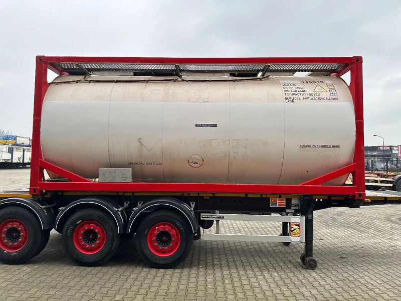 Burg 20FT ADR (EX/II, EX/III, FL, AT) Chassis + Tankcontainer 26.000L /3 baffels - Tanker semi-trailer: picture 3 Burg 20FT ADR (EX/II, EX/III, FL, AT) Chassis + Tankcontainer 26.000L /3 baffels - Tanker semi-trailer: picture 3