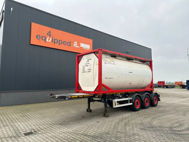 Burg 20FT ADR (EX/II, EX/III, FL, AT) Chassis + Tankcontainer 26.000L /3 baffels - Tanker semi-trailer: picture 1 Burg 20FT ADR (EX/II, EX/III, FL, AT) Chassis + Tankcontainer 26.000L /3 baffels - Tanker semi-trailer: picture 1