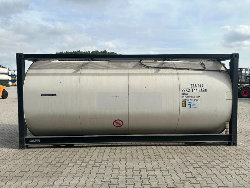 CIMC 20FT ISO / 25.020L-1-COMP. / L4BN / UN Portable / T11 / test: 10-2027 - Storage tank: picture 3 CIMC 20FT ISO / 25.020L-1-COMP. / L4BN / UN Portable / T11 / test: 10-2027 - Storage tank: picture 3