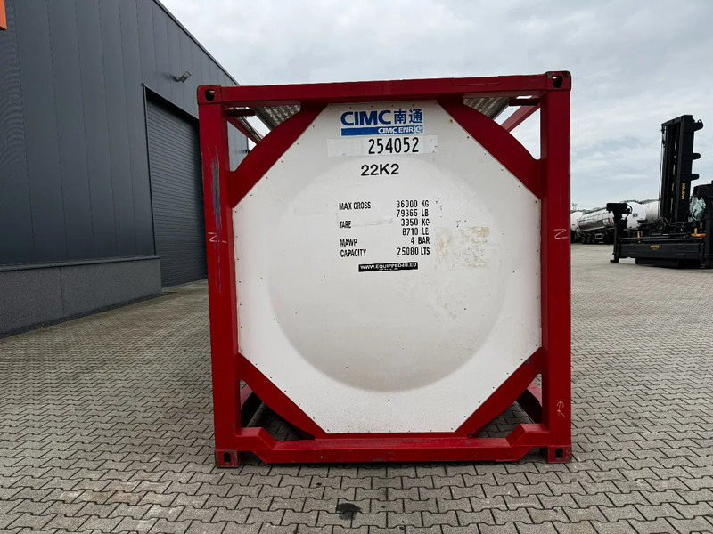 CIMC 20FT ISO, 25.080L / 1-COMP / 3 BAFFELS / T12 / 4 manholes / ADR valid until 02/2027 - Storage tank: picture 5 CIMC 20FT ISO, 25.080L / 1-COMP / 3 BAFFELS / T12 / 4 manholes / ADR valid until 02/2027 - Storage tank: picture 5