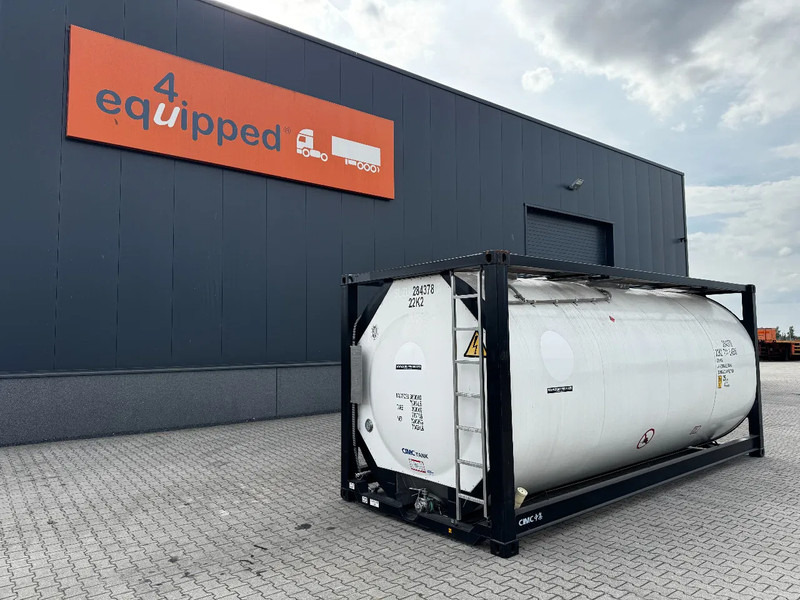 CIMC TOP: 2022, 20FT ISO, 25.030L, L4BN, UN Portable, T11, test:01 -2027 - Tank container: picture 1 CIMC TOP: 2022, 20FT ISO, 25.030L, L4BN, UN Portable, T11, test:01 -2027 - Tank container: picture 1