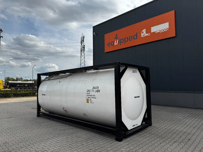 CIMC TOP: 2022, 20FT ISO, 25.030L, L4BN, UN Portable, T11, test:01 -2027 - Tank container: picture 3 CIMC TOP: 2022, 20FT ISO, 25.030L, L4BN, UN Portable, T11, test:01 -2027 - Tank container: picture 3
