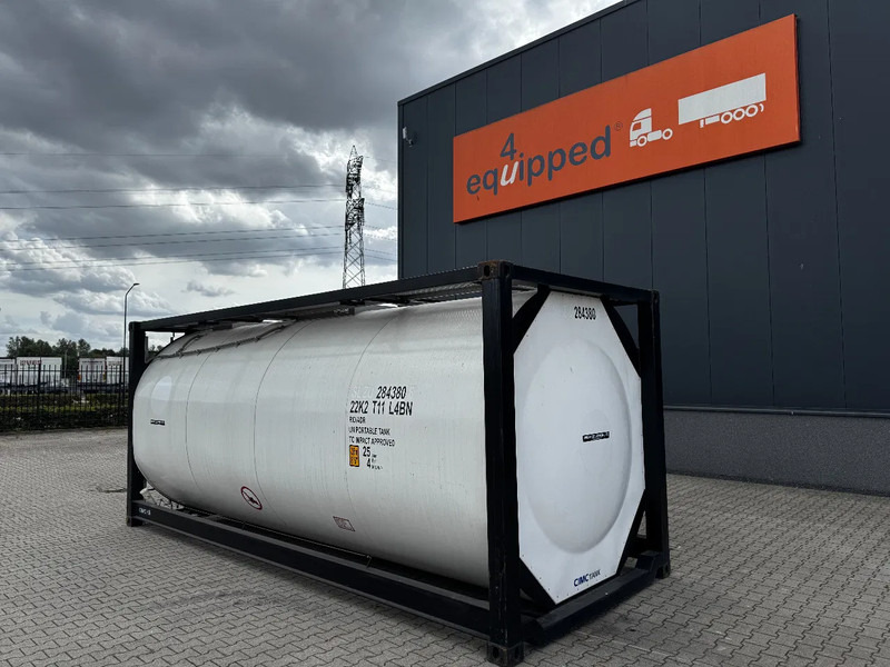 CIMC TOP: 2022, 20FT ISO, 25.030L, L4BN, UN Portable, T11, test: 09-2026 - Tank container: picture 3 CIMC TOP: 2022, 20FT ISO, 25.030L, L4BN, UN Portable, T11, test: 09-2026 - Tank container: picture 3