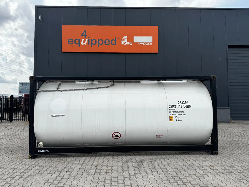 CIMC TOP: 2022, 20FT ISO, 25.030L, L4BN, UN Portable, T11, test: 09-2026 - Tank container: picture 2 CIMC TOP: 2022, 20FT ISO, 25.030L, L4BN, UN Portable, T11, test: 09-2026 - Tank container: picture 2