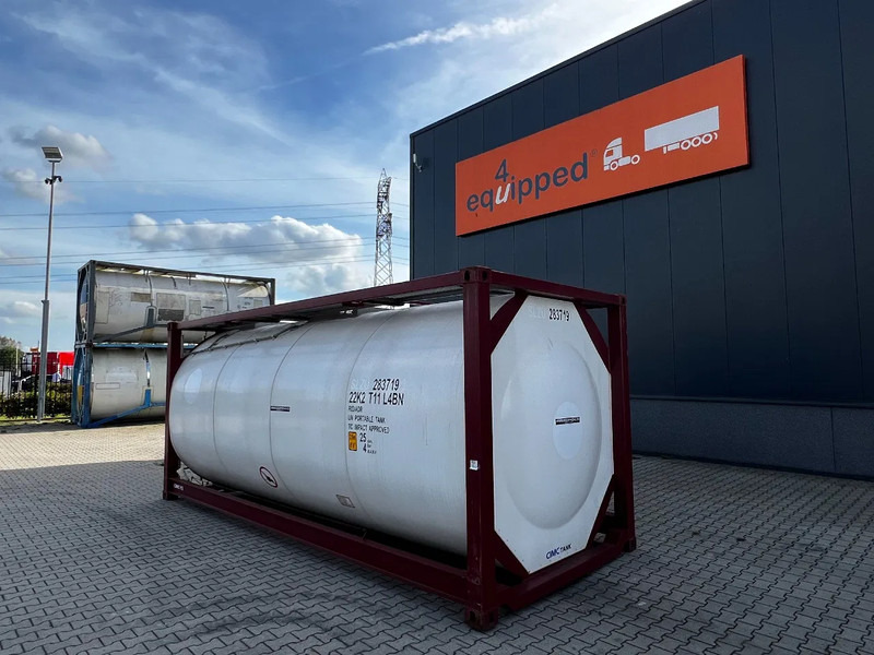 CIMC UNUSED, BOTH FOOD STUFF/CHEMICAL USE, 20FT ISO, 25.000L, L4BN, UN Portable, T11, test: 12-2026 - Storage tank: picture 2 CIMC UNUSED, BOTH FOOD STUFF/CHEMICAL USE, 20FT ISO, 25.000L, L4BN, UN Portable, T11, test: 12-2026 - Storage tank: picture 2