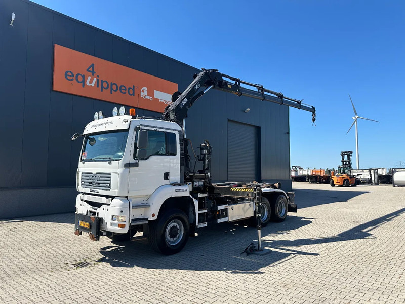 MAN TGA 26.440 6x6, HIAB 166 D-4 HIDUO Crane + ROTATOR / MULTILIFT HOOK (21T), full spring, NL-truck, APK: 02/2026 - Hook lift truck, Crane truck: picture 2 MAN TGA 26.440 6x6, HIAB 166 D-4 HIDUO Crane + ROTATOR / MULTILIFT HOOK (21T), full spring, NL-truck, APK: 02/2026 - Hook lift truck, Crane truck: picture 2