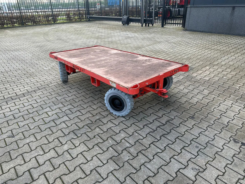 Material handling equipment Mafi stack of 2x double-steered and connectable heavy-duty trailers with 6000kg loading capacity, 9x available: picture 15