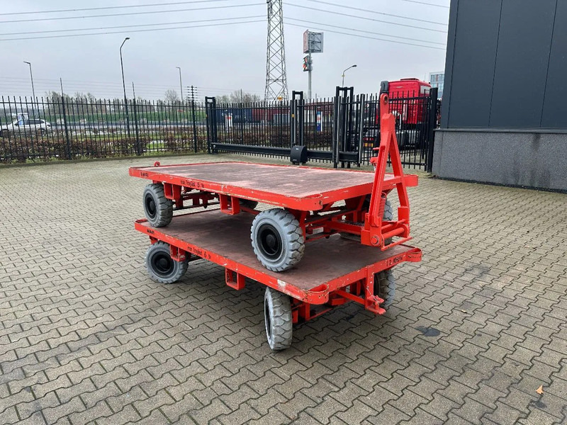 Material handling equipment Mafi stack of 2x double-steered and connectable heavy-duty trailers with 6000kg loading capacity, 9x available: picture 7