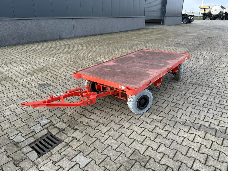Material handling equipment Mafi stack of 2x double-steered and connectable heavy-duty trailers with 6000kg loading capacity, 9x available: picture 19