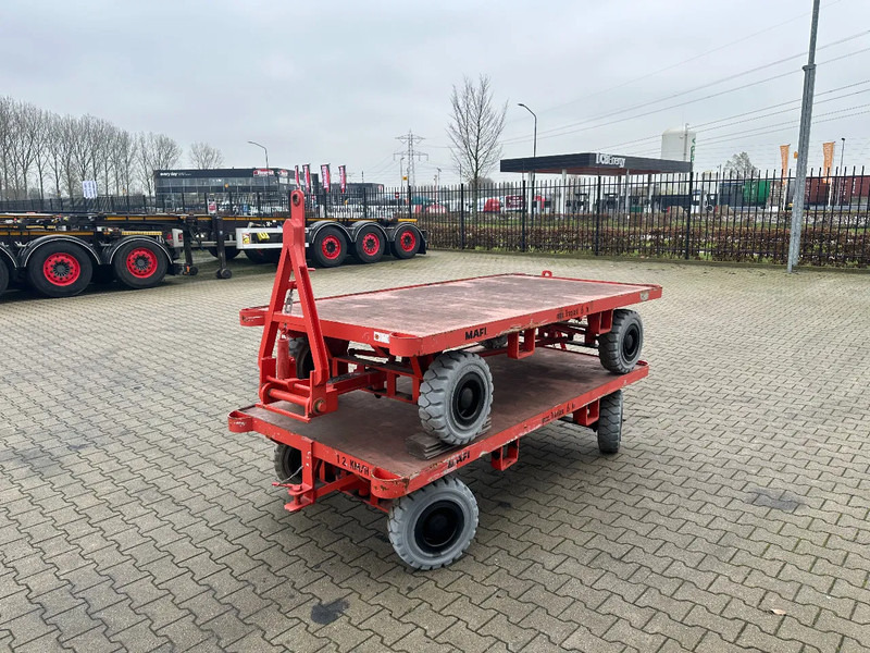Material handling equipment Mafi stack of 2x double-steered and connectable heavy-duty trailers with 6000kg loading capacity, 9x available: picture 6
