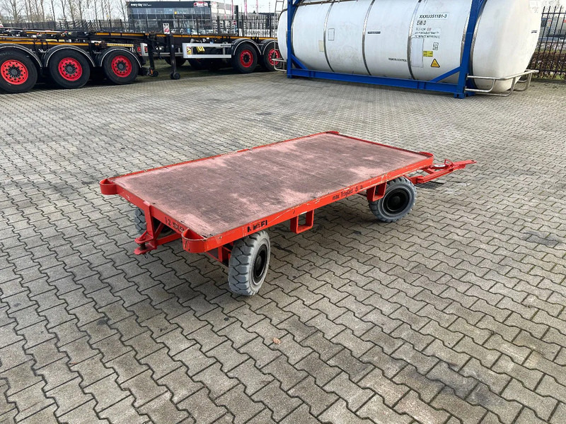 Material handling equipment Mafi stack of 2x double-steered and connectable heavy-duty trailers with 6000kg loading capacity, 9x available: picture 17