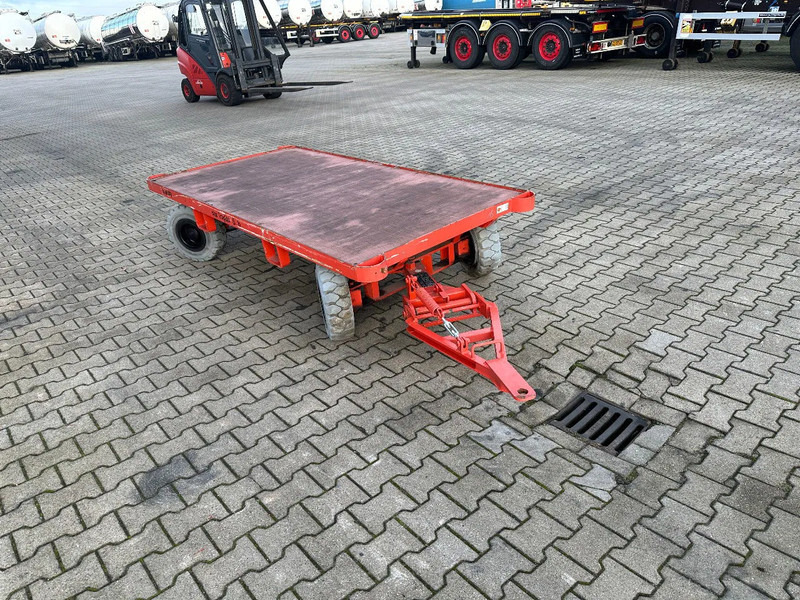 Material handling equipment Mafi stack of 2x double-steered and connectable heavy-duty trailers with 6000kg loading capacity, 9x available: picture 18