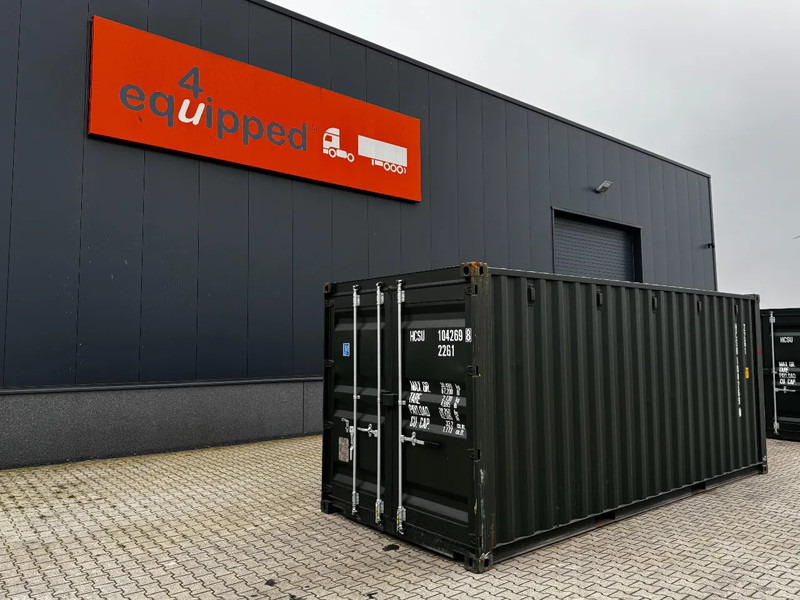 Onbekend TOP 20FT DV 8'6" containers ONE-WAY, 3x available, darkgreen - Shipping container: picture 1 Onbekend TOP 20FT DV 8'6" containers ONE-WAY, 3x available, darkgreen - Shipping container: picture 1