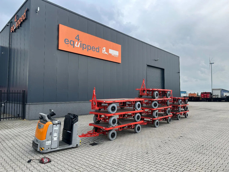 Still + 9x 2016 MAFI double-steered and connectable heavy-duty trailers with 6000kg loading capacity - Dropside/ Flatbed trailer: picture 2 Still + 9x 2016 MAFI double-steered and connectable heavy-duty trailers with 6000kg loading capacity - Dropside/ Flatbed trailer: picture 2