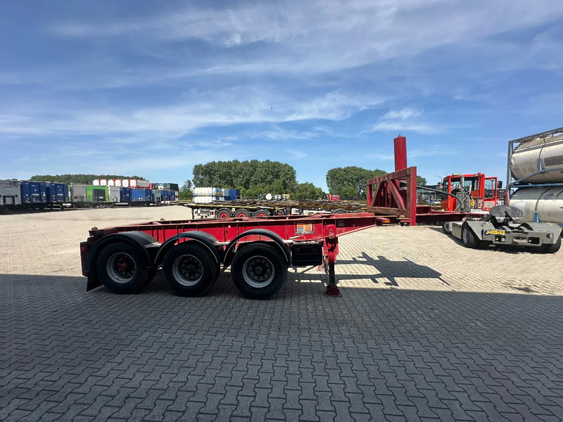 Van Hool 3 AXLE 20FT TIPPING-CHASSIS, BPW + disc, liftaxle, steering axle, BROKEN HYVA-CYLINDER - Container transporter/ Swap body semi-trailer: picture 3 Van Hool 3 AXLE 20FT TIPPING-CHASSIS, BPW + disc, liftaxle, steering axle, BROKEN HYVA-CYLINDER - Container transporter/ Swap body semi-trailer: picture 3