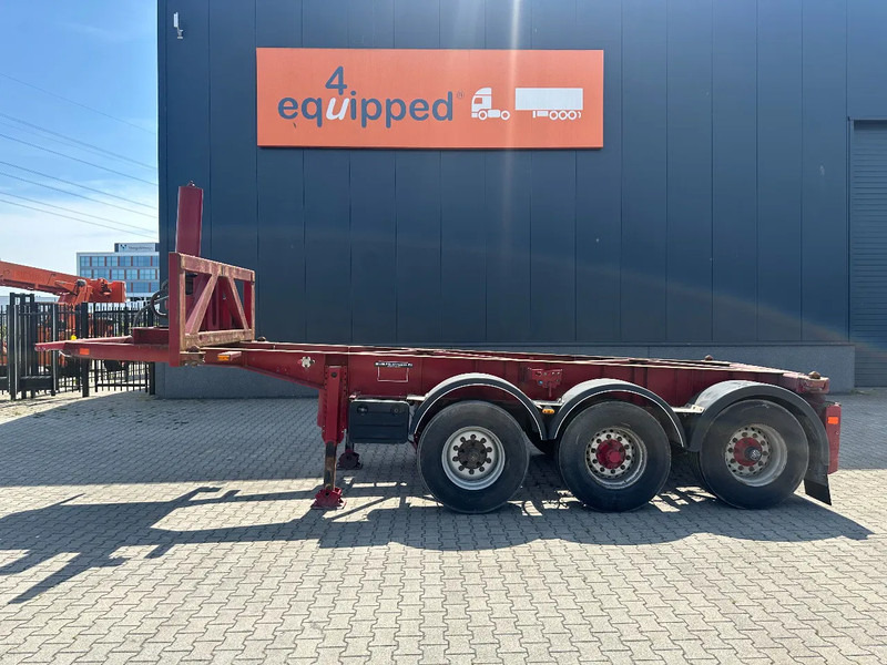 Van Hool 3 AXLE 20FT TIPPING-CHASSIS, BPW + disc, liftaxle, steering axle, BROKEN HYVA-CYLINDER - Container transporter/ Swap body semi-trailer: picture 2 Van Hool 3 AXLE 20FT TIPPING-CHASSIS, BPW + disc, liftaxle, steering axle, BROKEN HYVA-CYLINDER - Container transporter/ Swap body semi-trailer: picture 2