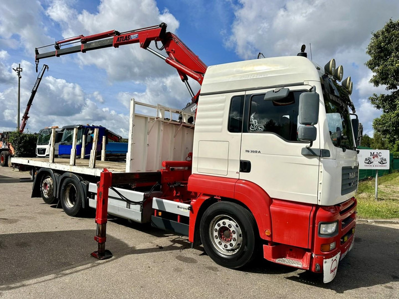 MAN TG 360 A 6x2 + CRANE ATLAS 100.1 A3 - PLATFORM 5m80 - E3 - LIFT-AXLE - FULL AIR SUSPENSION - ZF AS TRONIC -  BE TRUCK - Crane truck: picture 1 MAN TG 360 A 6x2 + CRANE ATLAS 100.1 A3 - PLATFORM 5m80 - E3 - LIFT-AXLE - FULL AIR SUSPENSION - ZF AS TRONIC -  BE TRUCK - Crane truck: picture 1