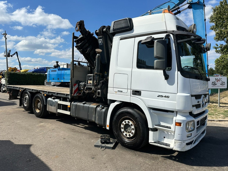 Mercedes-Benz ACTROS 2546 6x2 PRITSCHE + KRAN HIAB 422 EP-6 HIPRO - *415.000km* - PLATFORM 6m50 - LIFT AXLE - MP 3 - EURO 5 - BELGIAN PAPERS - Dropside/ Flatbed truck, Crane truck: picture 1 Mercedes-Benz ACTROS 2546 6x2 PRITSCHE + KRAN HIAB 422 EP-6 HIPRO - *415.000km* - PLATFORM 6m50 - LIFT AXLE - MP 3 - EURO 5 - BELGIAN PAPERS - Dropside/ Flatbed truck, Crane truck: picture 1