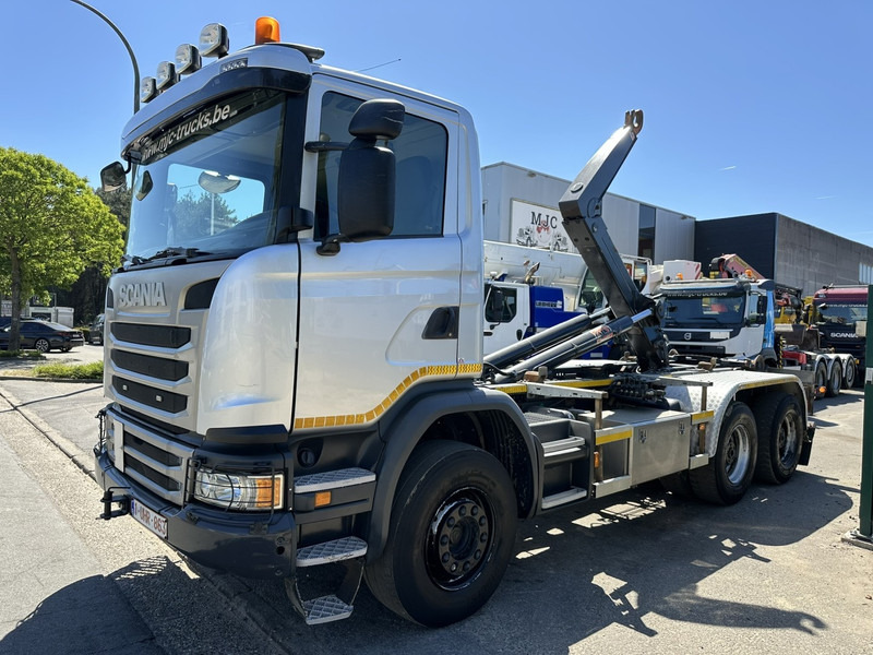 Scania G450 6x4 HAAKSYSTEEM AJK 20T - 5760mm - 3m90 WB - BLADVERING / NAAFREDUCTIE - EURO 6 - BE TRUCK - Hook lift truck: picture 3 Scania G450 6x4 HAAKSYSTEEM AJK 20T - 5760mm - 3m90 WB - BLADVERING / NAAFREDUCTIE - EURO 6 - BE TRUCK - Hook lift truck: picture 3