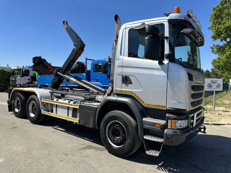 Scania G450 6x4 HAAKSYSTEEM AJK 20T - 5760mm - 3m90 WB - BLADVERING / NAAFREDUCTIE - EURO 6 - BE TRUCK - Hook lift truck: picture 1 Scania G450 6x4 HAAKSYSTEEM AJK 20T - 5760mm - 3m90 WB - BLADVERING / NAAFREDUCTIE - EURO 6 - BE TRUCK - Hook lift truck: picture 1