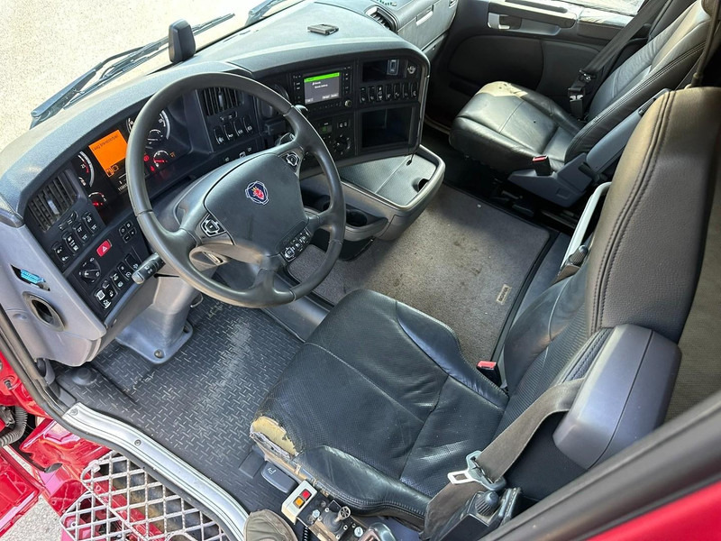 Hook lift truck, Crane truck Scania R580 6X2 V8 HOOKLIFT + CRANE HIAB 211 E-4 HIPRO - ROTATOR - RETARDER - ALCOA ALU - RADIO - NL TRUCK: picture 11